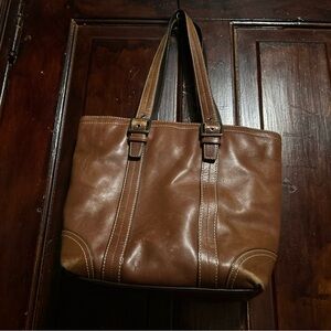 Coach Brown Leather Shoulder Bag
